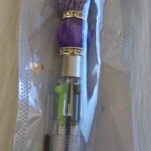 Purple and Silver Decorative Pen